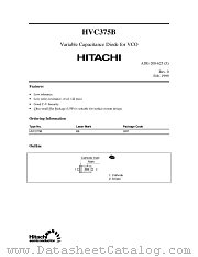 HVC375B datasheet pdf Hitachi Semiconductor