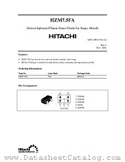 HZM7.5FA datasheet pdf Hitachi Semiconductor