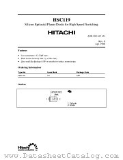 HSC119 datasheet pdf Hitachi Semiconductor