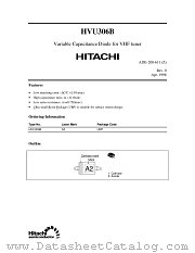 HVU306B datasheet pdf Hitachi Semiconductor