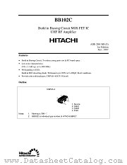 BB102C datasheet pdf Hitachi Semiconductor