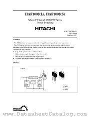 HAF1002(L)/(S) datasheet pdf Hitachi Semiconductor