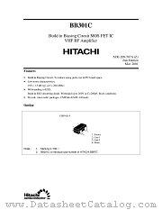 BB301C datasheet pdf Hitachi Semiconductor