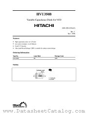 HVU350B datasheet pdf Hitachi Semiconductor
