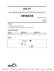 HSC277 datasheet pdf Hitachi Semiconductor