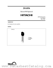 2SA778(K) datasheet pdf Hitachi Semiconductor