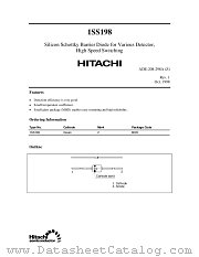1SS198 datasheet pdf Hitachi Semiconductor