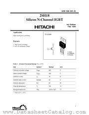 2SH18 datasheet pdf Hitachi Semiconductor