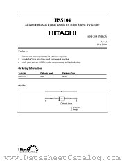 HSS104 datasheet pdf Hitachi Semiconductor