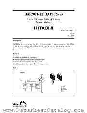 HAF2021(S) datasheet pdf Hitachi Semiconductor