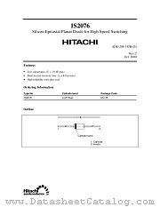 1S2076 datasheet pdf Hitachi Semiconductor