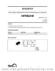 HVB187YP datasheet pdf Hitachi Semiconductor
