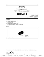 2SC5773 datasheet pdf Hitachi Semiconductor