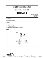 2SK2059(L)/(S) datasheet pdf Hitachi Semiconductor
