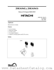 2SK1636(L)/(S) datasheet pdf Hitachi Semiconductor