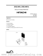 2SK1403A datasheet pdf Hitachi Semiconductor
