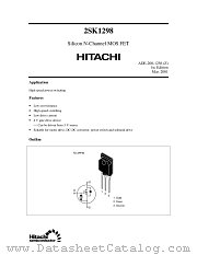2SK1298 datasheet pdf Hitachi Semiconductor