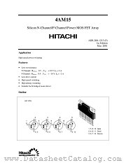 4AM15 (NCH/PCH) datasheet pdf Hitachi Semiconductor