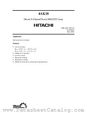 4AK18 datasheet pdf Hitachi Semiconductor