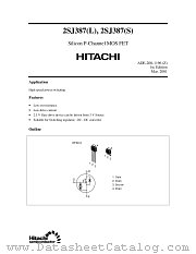 2SJ387(L)/(S) datasheet pdf Hitachi Semiconductor