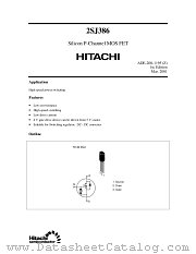 2SJ386 datasheet pdf Hitachi Semiconductor