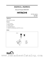 2SJ181(L)/(S) datasheet pdf Hitachi Semiconductor