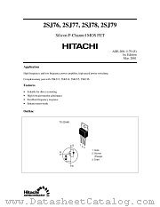 2SJ77 datasheet pdf Hitachi Semiconductor