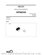 2SK1215 datasheet pdf Hitachi Semiconductor