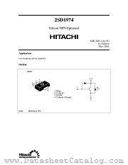 2SD1974 datasheet pdf Hitachi Semiconductor