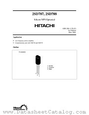 2SD788 datasheet pdf Hitachi Semiconductor
