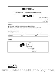 HRW0703A datasheet pdf Hitachi Semiconductor