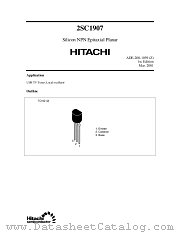 2SC1907 datasheet pdf Hitachi Semiconductor
