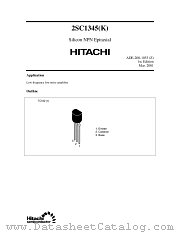 2SC1345(K) datasheet pdf Hitachi Semiconductor