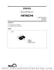 2SB1026 datasheet pdf Hitachi Semiconductor