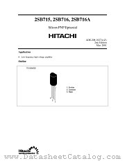 2SB716A datasheet pdf Hitachi Semiconductor