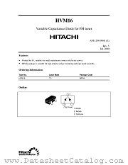 HVM16 datasheet pdf Hitachi Semiconductor