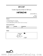 HVU307 datasheet pdf Hitachi Semiconductor