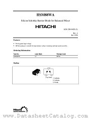 HSM88WA datasheet pdf Hitachi Semiconductor