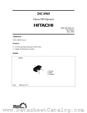 2SC4965 datasheet pdf Hitachi Semiconductor