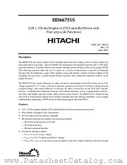 HD66751S datasheet pdf Hitachi Semiconductor