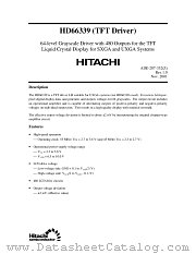 HD66339 datasheet pdf Hitachi Semiconductor