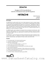 HD66704 datasheet pdf Hitachi Semiconductor