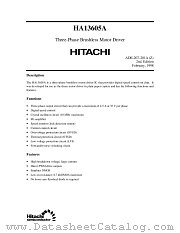 HA13605A datasheet pdf Hitachi Semiconductor