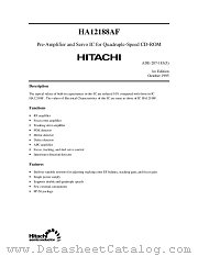 HA12188AF datasheet pdf Hitachi Semiconductor