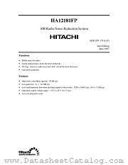 HA12181FP datasheet pdf Hitachi Semiconductor