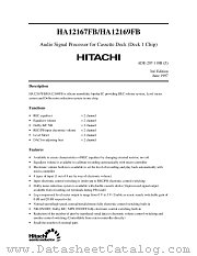 HA12169FB datasheet pdf Hitachi Semiconductor