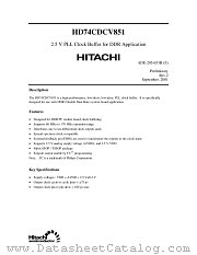 HD74CDCV851 datasheet pdf Hitachi Semiconductor