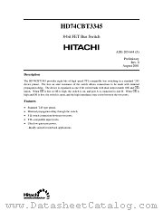 HD74CBT3345 datasheet pdf Hitachi Semiconductor