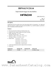 HD74ALVC2G14 datasheet pdf Hitachi Semiconductor
