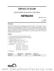 HD74ALVC2G240 datasheet pdf Hitachi Semiconductor